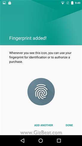 Adding fingerprint 