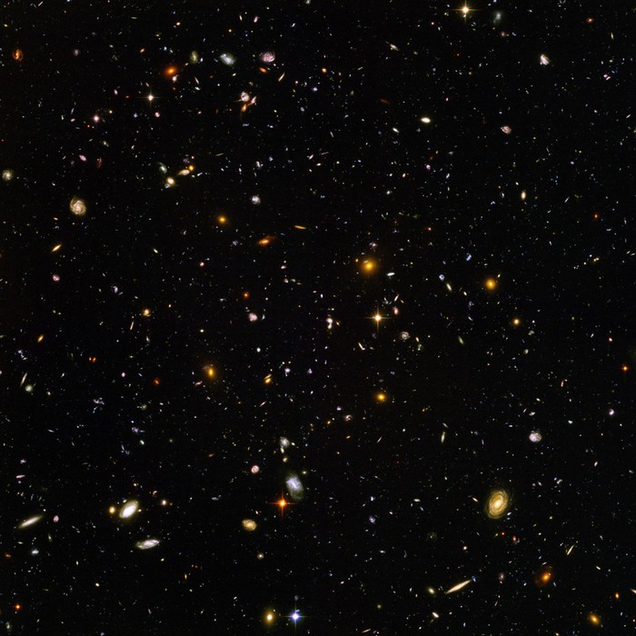 The Hubble Telescope takes a picture of what the universe looked like 13 billion years ago [2004] Source: NASA